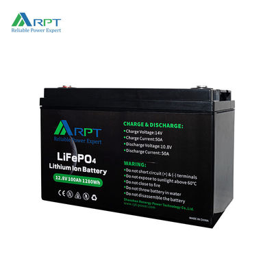 İyi bir fiyat. 1280Wh Lityum İyon Rv Pil RPT 12V 100Ah LiFePO4 Pil çevrimiçi
